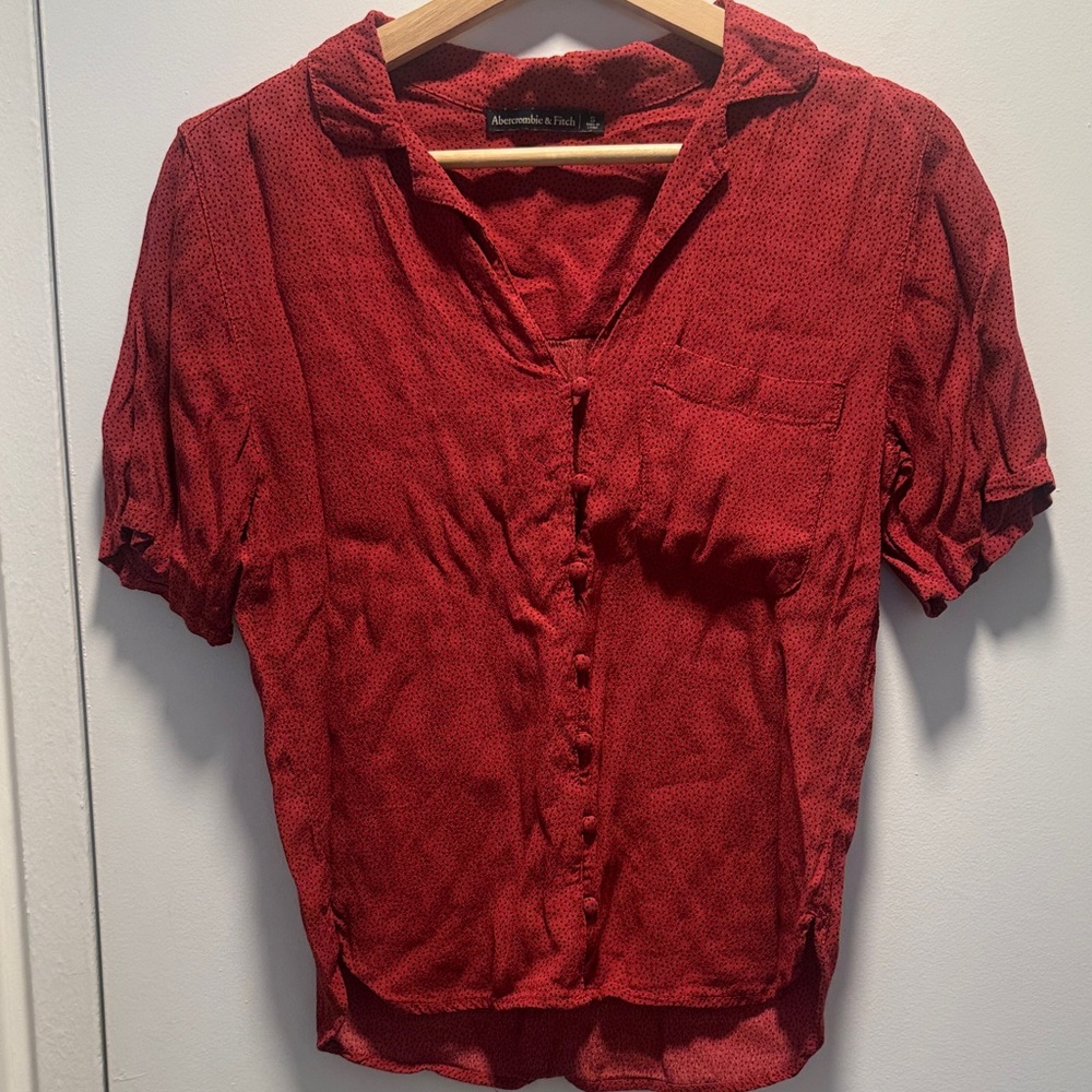 Abercrombie & Fitch Red Blouse